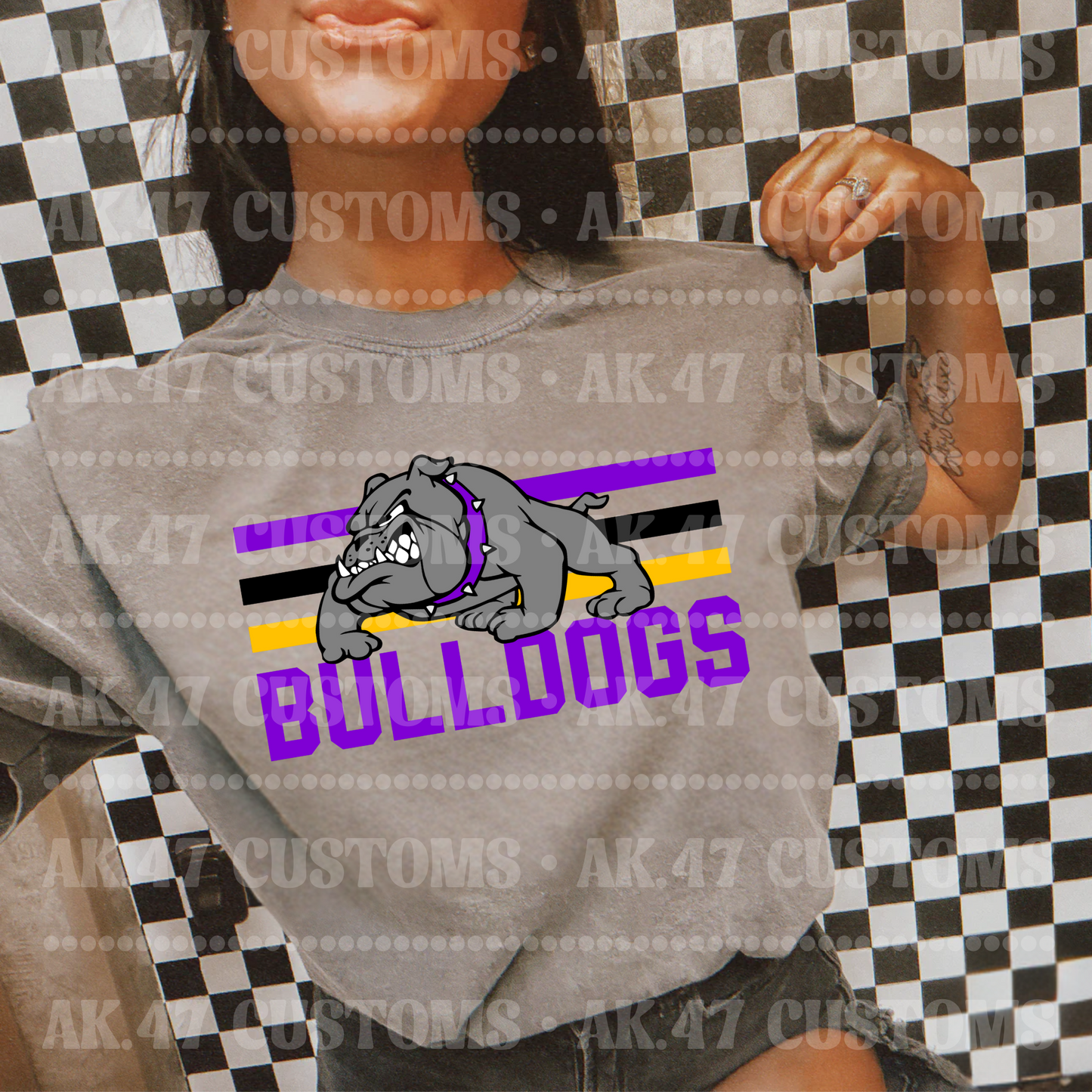 Bulldogs Purple&Yellow