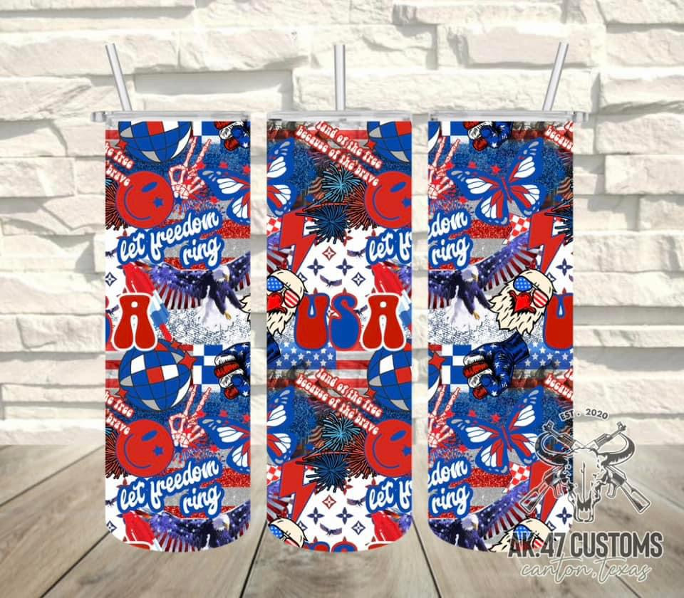 Let Freedom Ring Tumbler