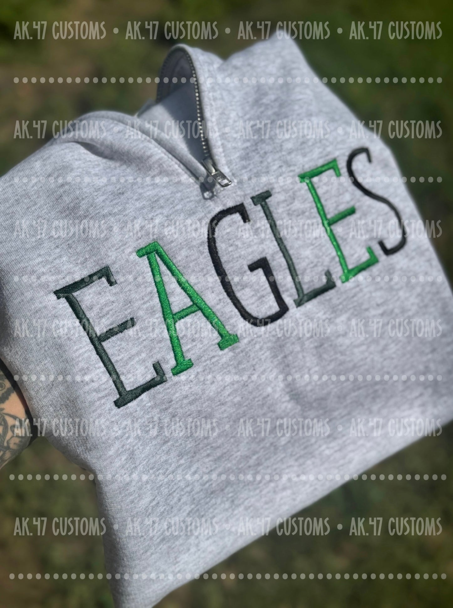 Embroidered Mascot 1/4 Zip