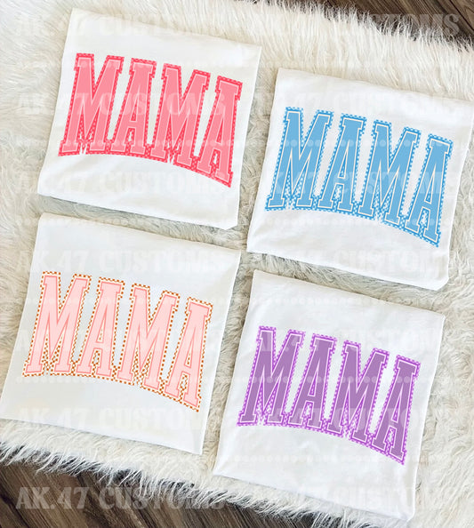 Checkered Varsity Mama