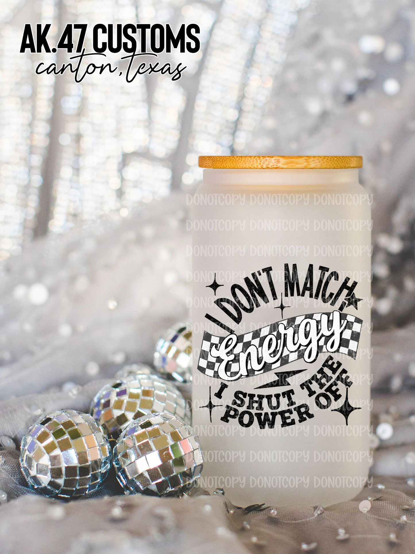 Shut The Power Off Glass Tumbler