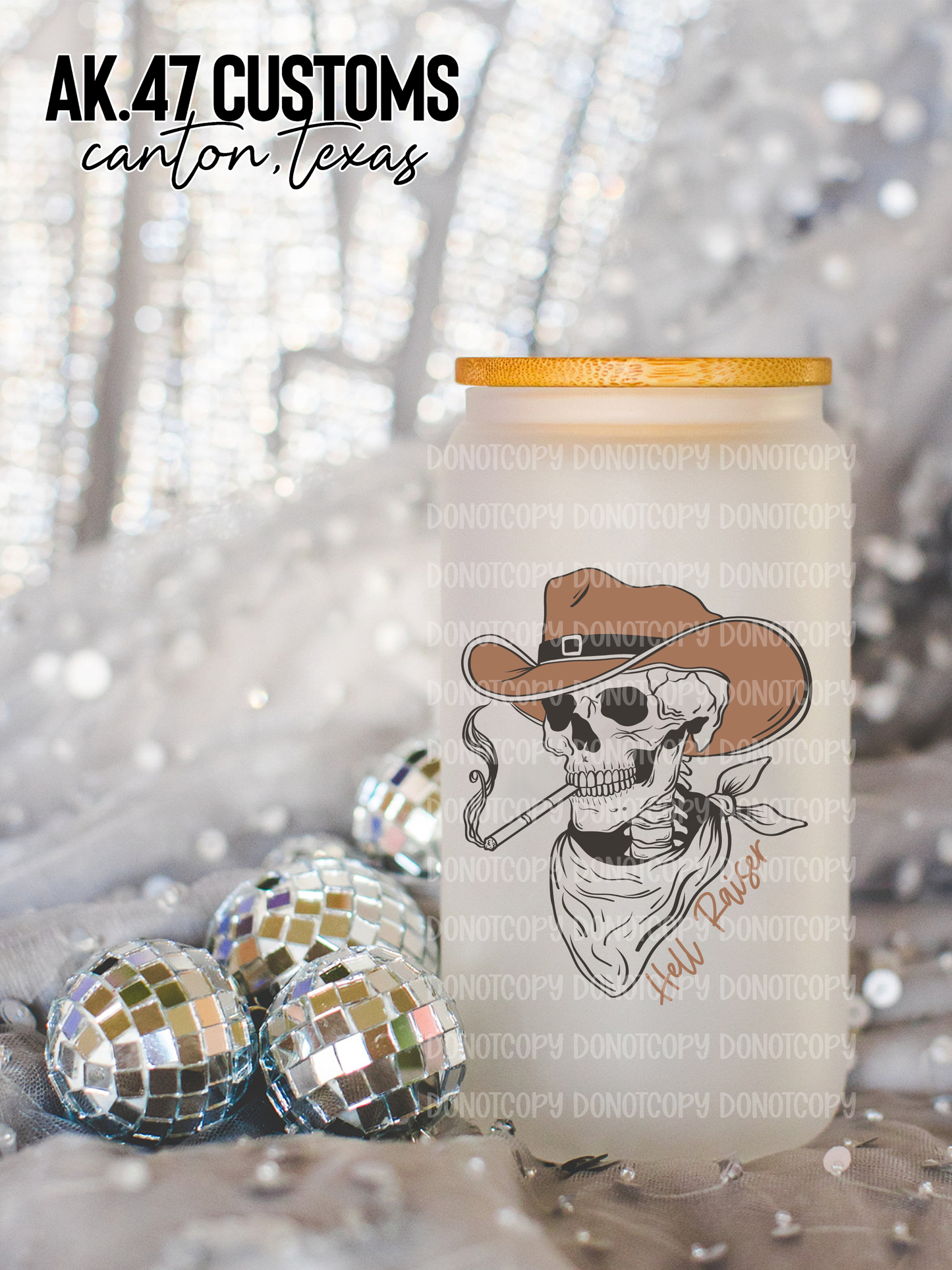 Hell Raiser Glass Tumbler