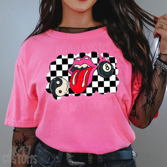 Checkered Retro Punk Collage
