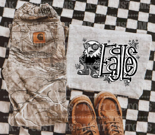 B&W Checkered Mascot