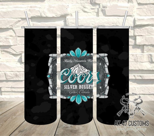 Turquoise Coors Tumbler