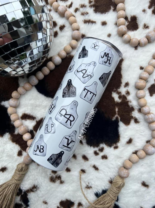 Cow Tag Tumbler