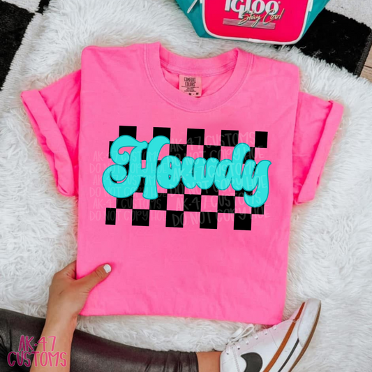 Howdy Retro Checkered