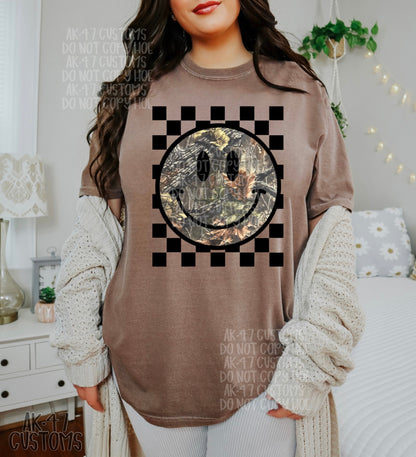 Checkered Camo Face