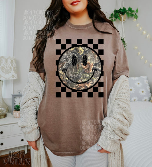Checkered Camo Face
