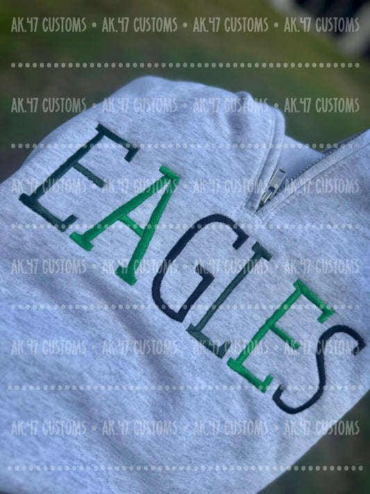 Embroidered Mascot 1/4 Zip