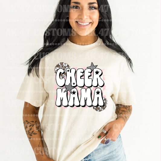 Pink Checkered Cheer Mama